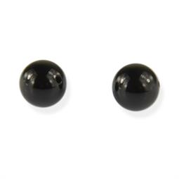 Anboret,  Sort obsidian perler, 8 mm